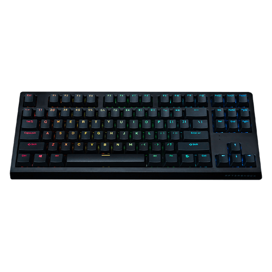 AFTERSHOCK Oden V2 Keyboard 87 Keys - Black Frame + Blue Switch