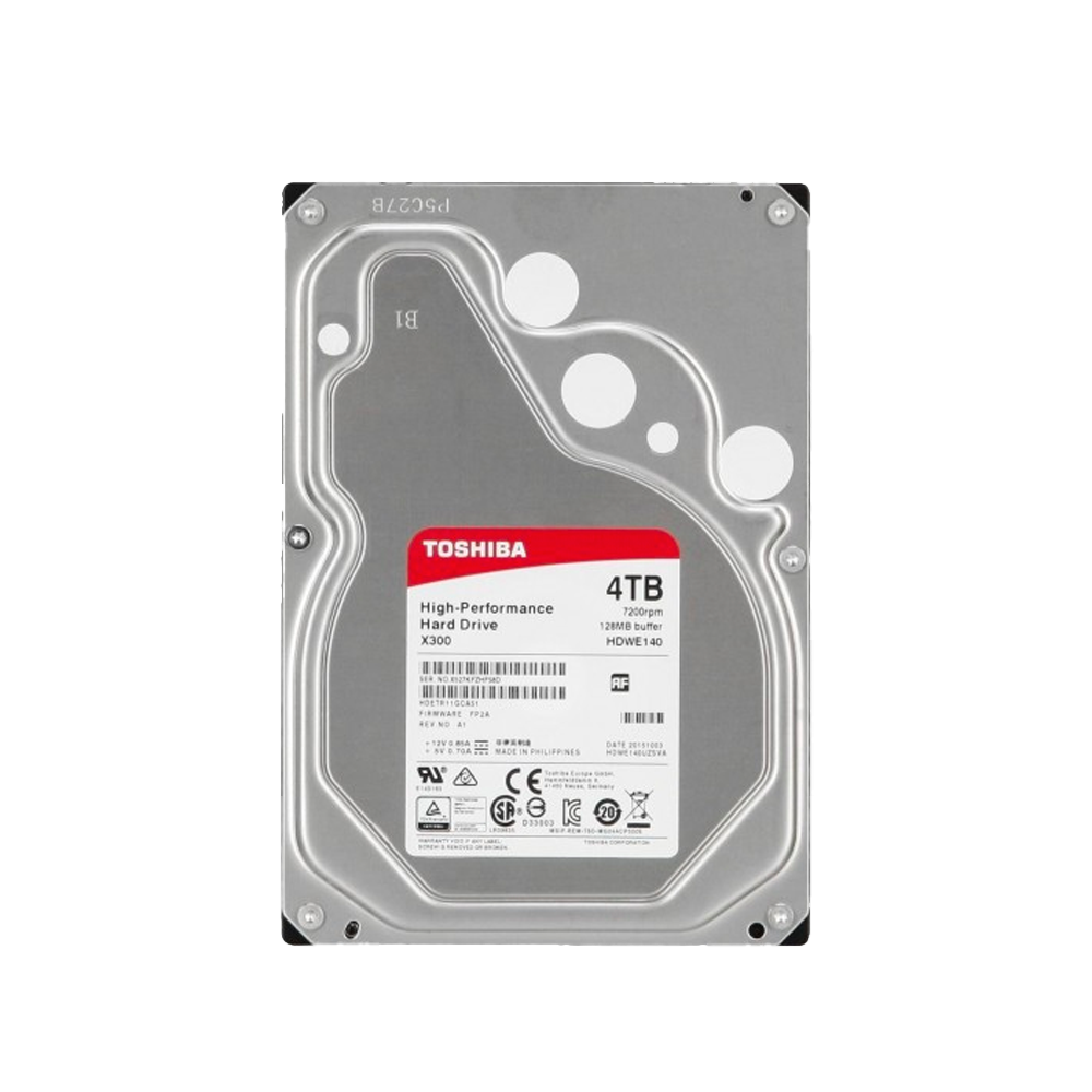 4TB Toshiba 3.5" 7200RPM Harddrive